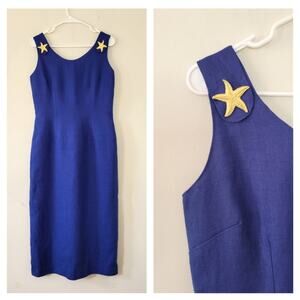 Rebecca Thomas Vintage Linen Midi  Dress